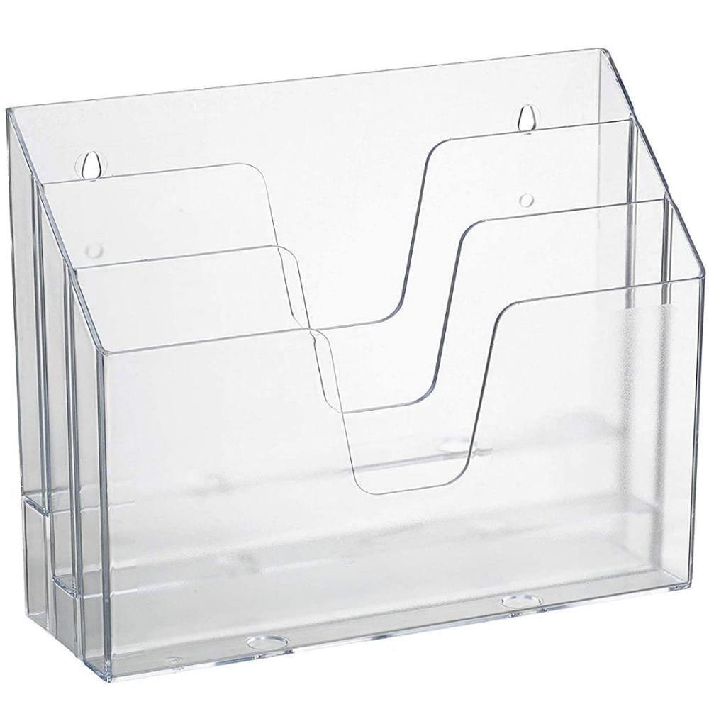 Organizador de Escritório 3 Divisões Horizontal Acrimet Cristal 860