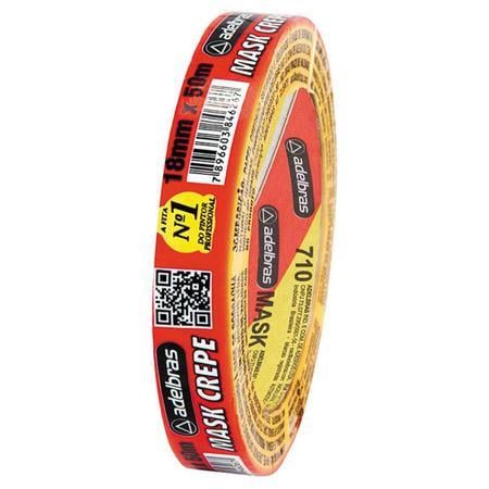 Fita Crepe Adelbras 18mm x 50m Unit&aacute;rio