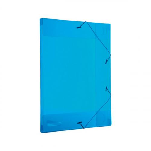 Pasta com El&aacute;stico Polipropileno Of&iacute;cio 20mm ACP Azul