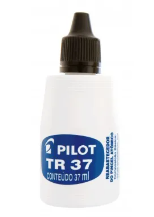 Reabastecedor de Pincel At&ocirc;mico TR 37 Pilot Preta 42ml