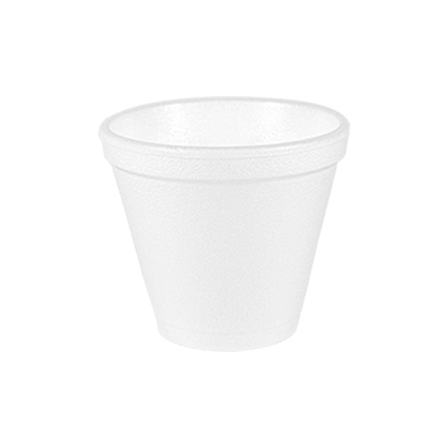 Copo Descart&aacute;vel T&eacute;rmico Isopor Branco Totalplast 180ml 20 unidades