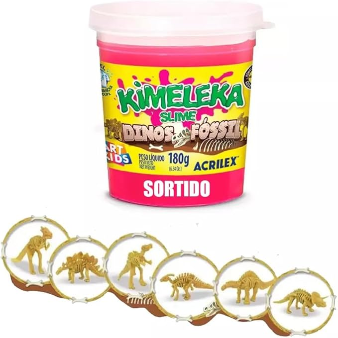 Slime   Sem Tamanho Acrilex &Aacute;lcool Polivin&iacute;lico Multicolor