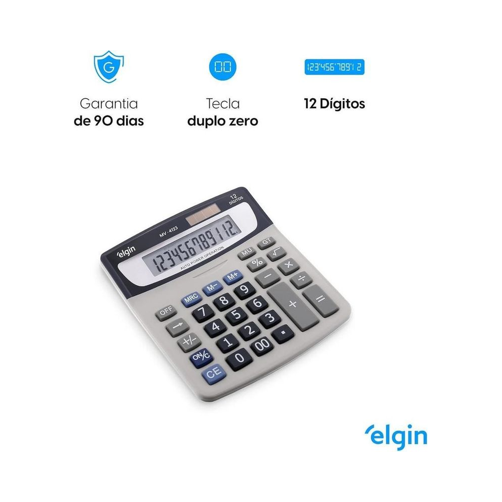Calculadora Elgin MV 4123 12 D&iacute;gitos