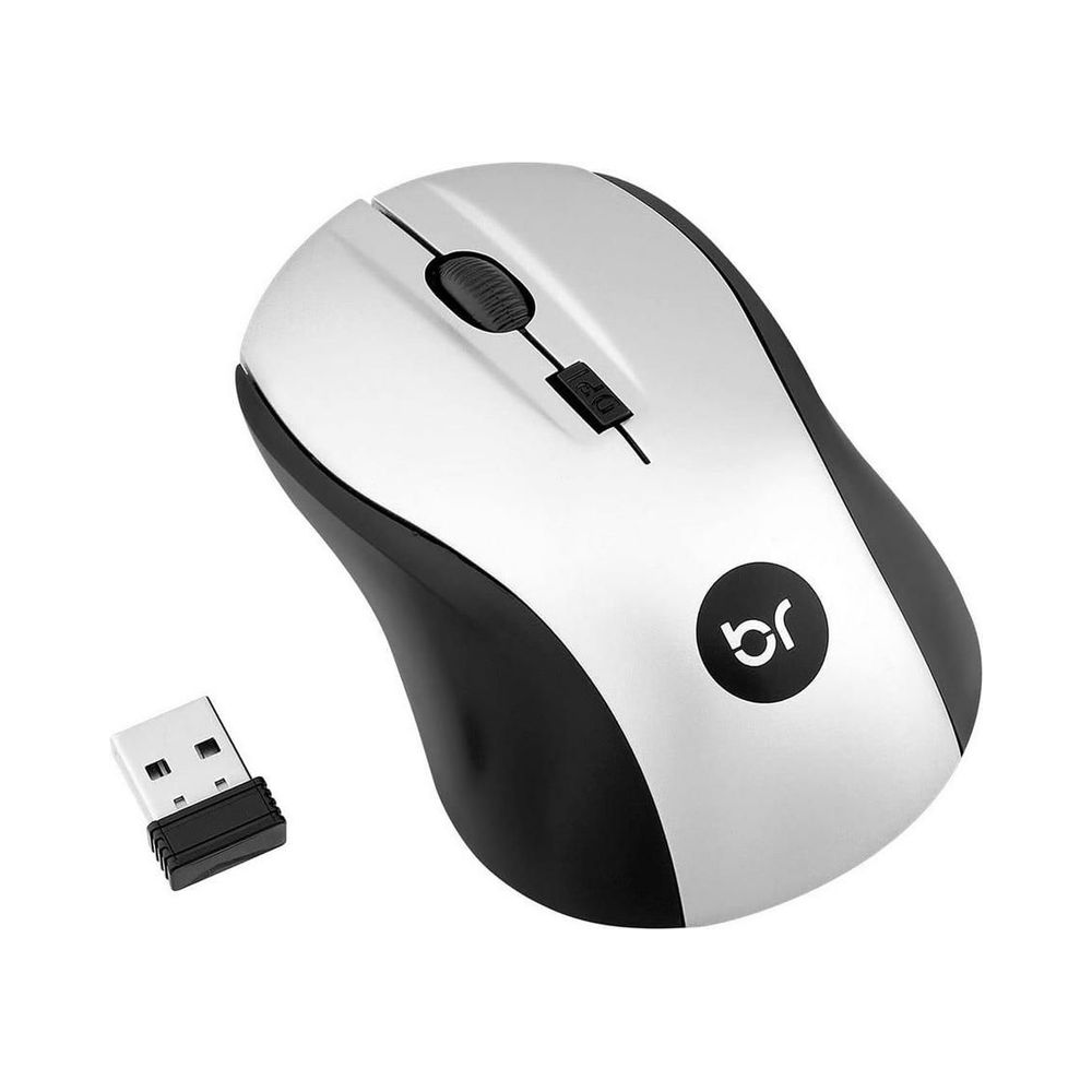 Mouse otico sem fio Suica 1600dpi 2.4ghz P/8mts - Bright