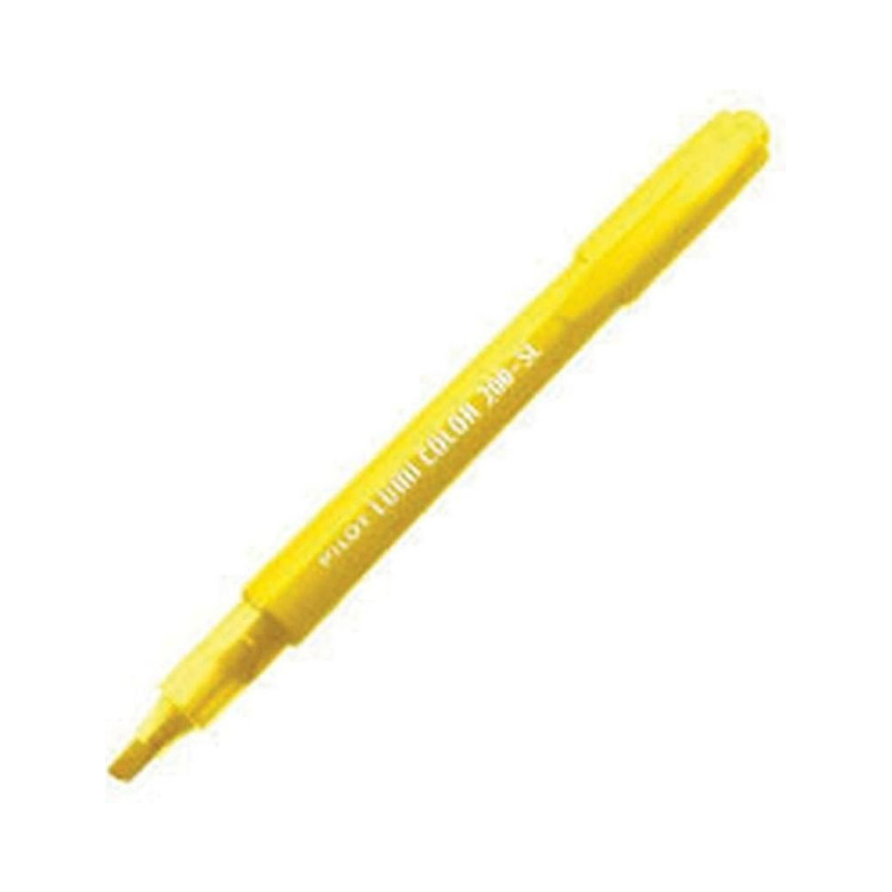 Marca Texto Hidrogr&aacute;fica Lumi Color Neon 200-SL Pilot Amarelo 12 Unidades