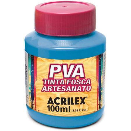 Tinta PVA Fosca 100ml Acrilex Azul Celeste
