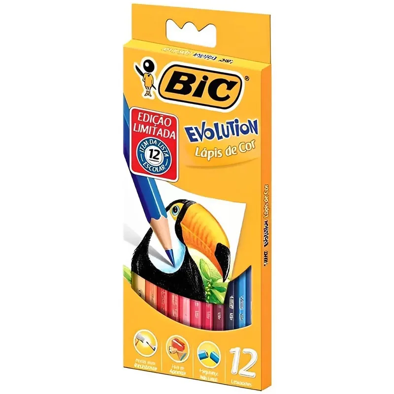LAPIS DE COR 12 CORES BIC