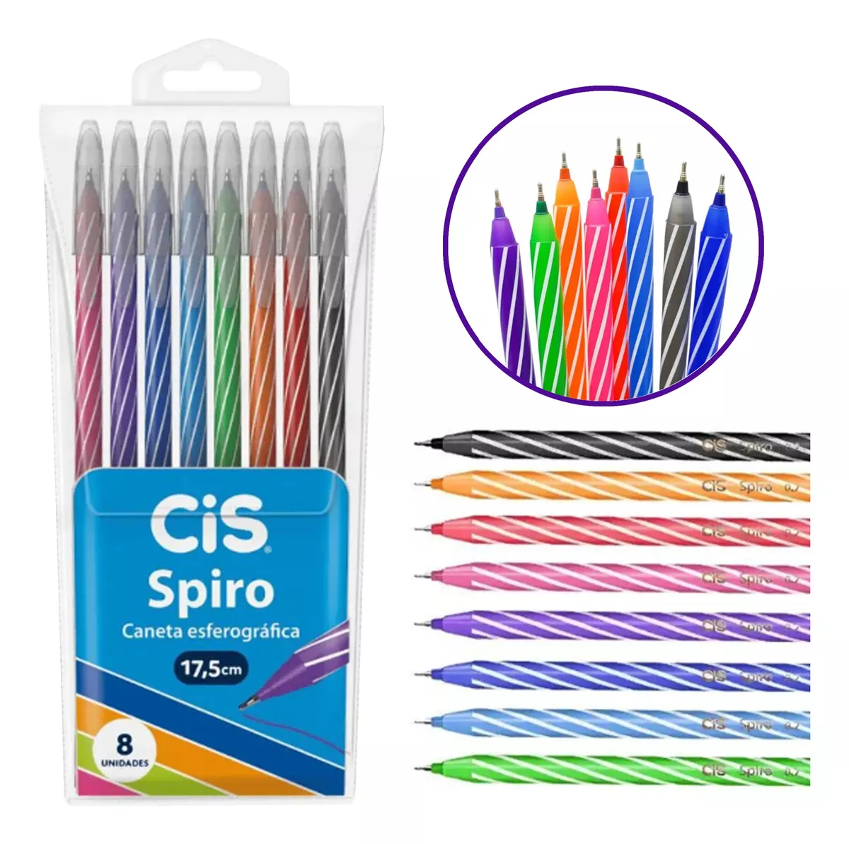 Caneta Cis Spiro 0.7 C/8