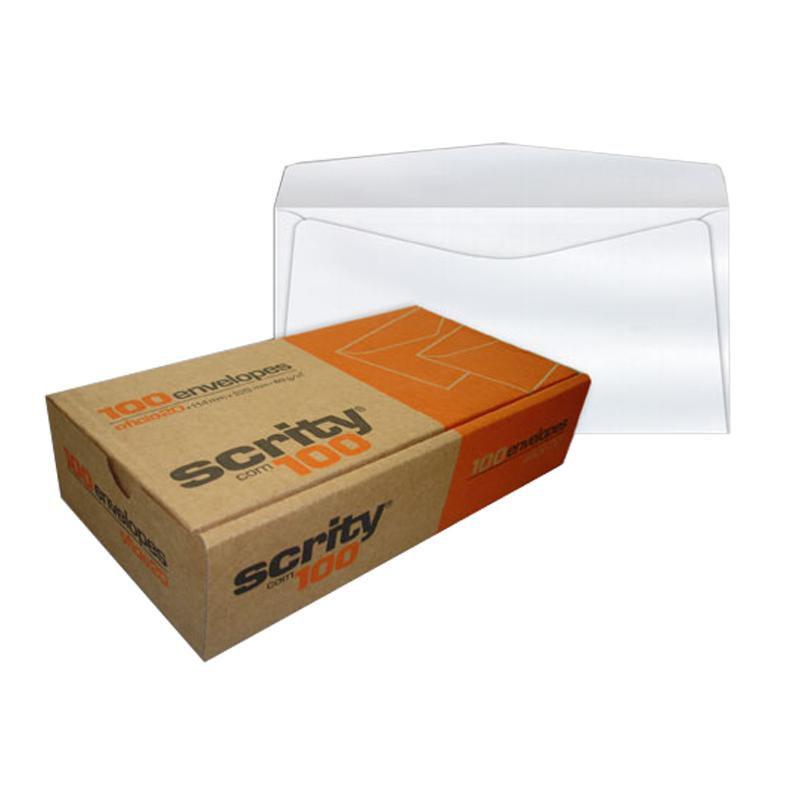 Envelope Saco Scrity 114x229 75g Branco 100 Unidades