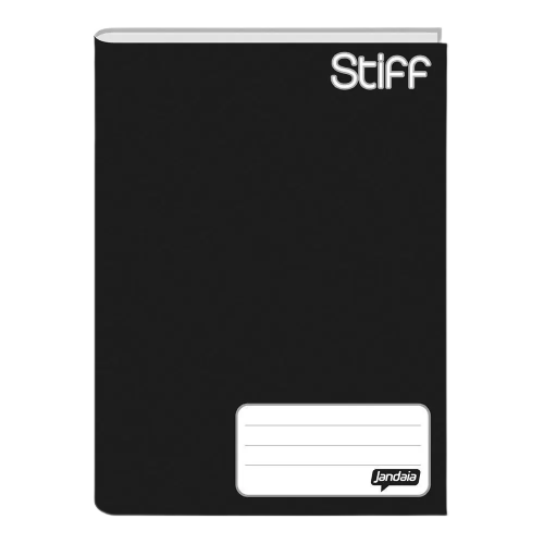 Caderno Brochura Capa Dura Stiff Jandaia Preta 96 Folhas 200mm x 275mm 56g/m&sup2;