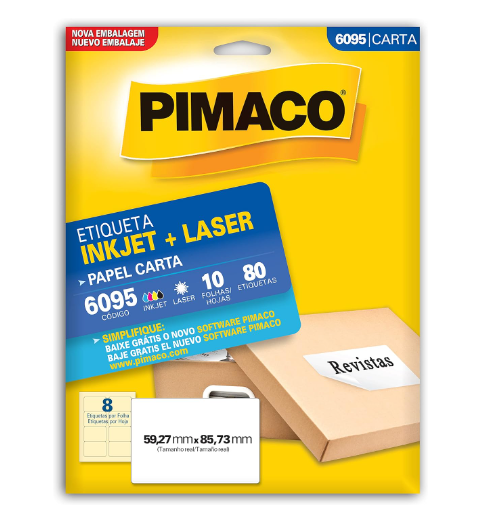 Etiqueta Pimaco 6095 10 Folhas
