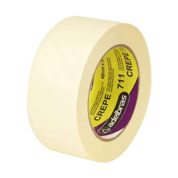 Fita Crepe 711 Adelbras Branco 48mm x 40m