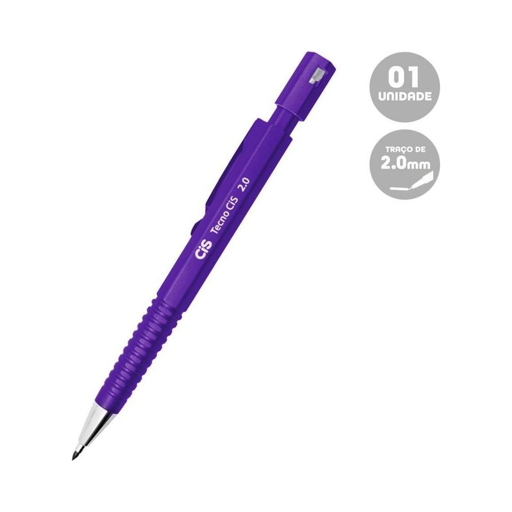 Lapiseira 2.0mm Roxa CIS