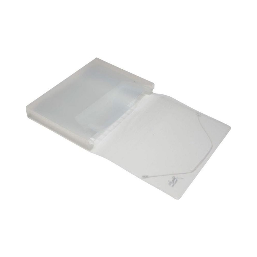 Pasta Sanfonada A4 12 divis&otilde;es Polibras Cristal 38mm x 230mm x 330mm