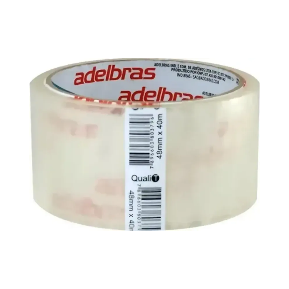 Fita Adesiva Transparente 48mm x 40m Adelbras Unitaria