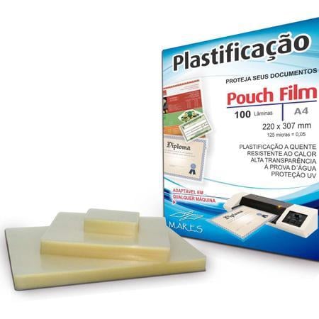 Plástico para Plastificação a Quente 0.05mm A4 Pouch Film 100 folhas