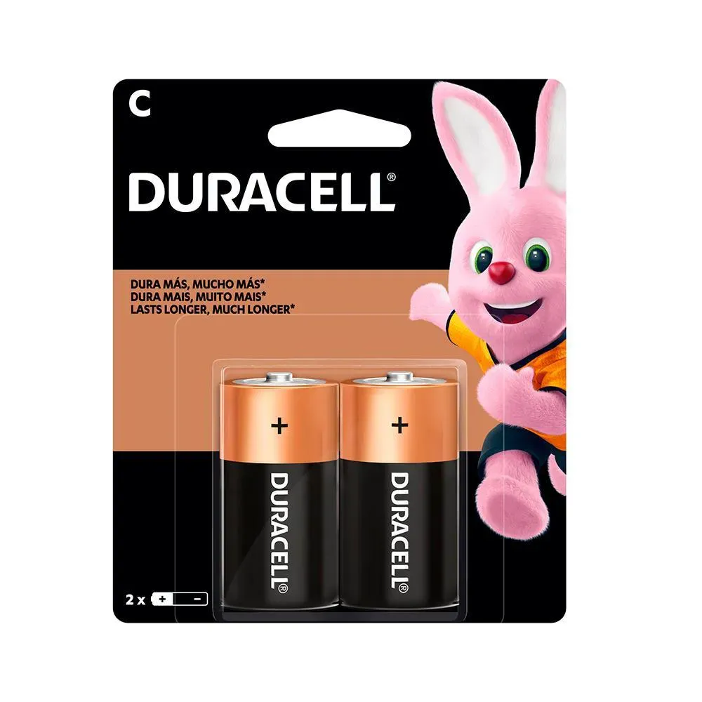 Pilhas Alcalinas C2 1.5V Duracell 2 unidades