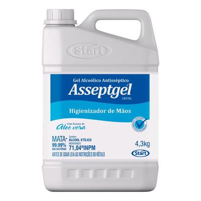Álcool Gel 71.04° INPM Asseptgel 4.3kg