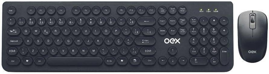 Kit Teclado Mouse Sem Fio POP+ TM 410 OEX Preto