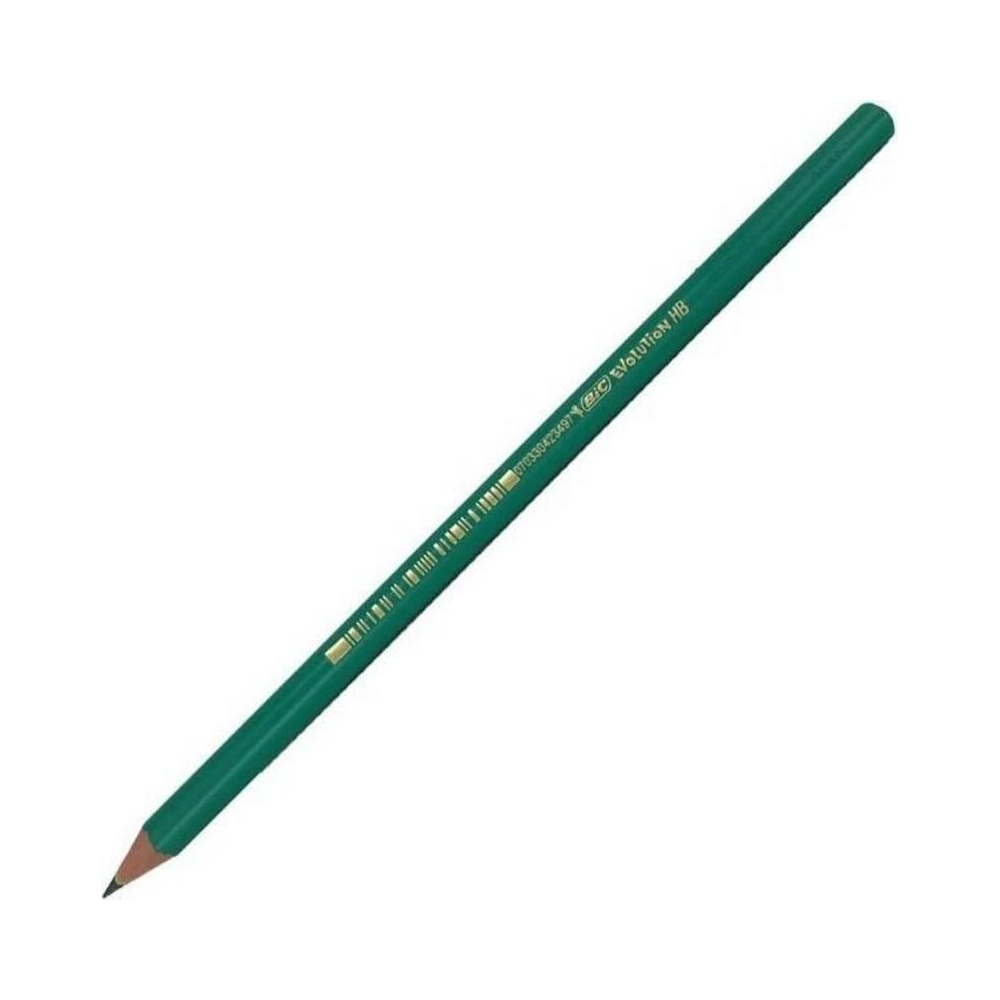 L&aacute;pis Preto Redondo 2HB BIC Evolution Sem Borracha