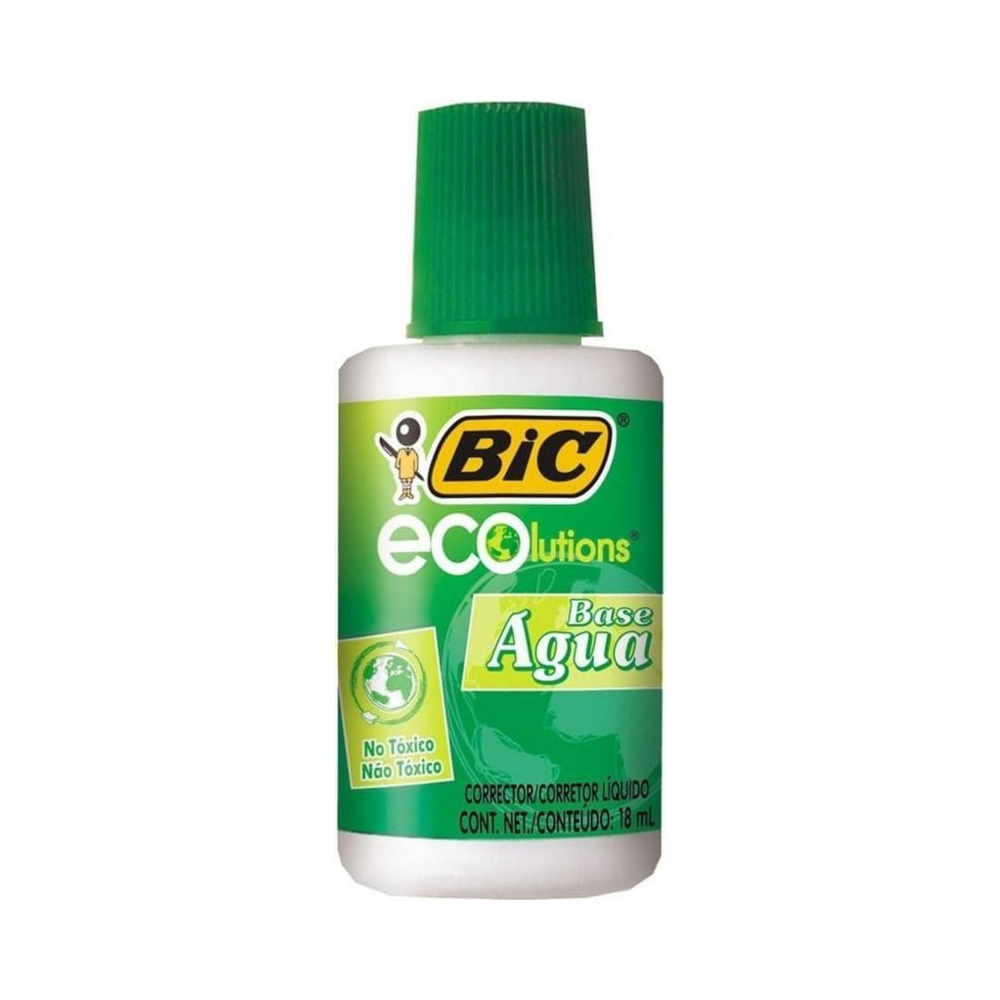 Corretivo L&iacute;quido Eco Solution BIC Branco 18ml