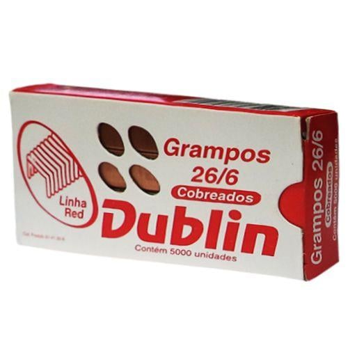 Grampos Cobreados 26/6 Dublin 5000 unidades