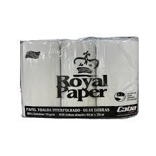 Papel Toalha Interfolhado 19x20 Royal Silver 1000 folhas