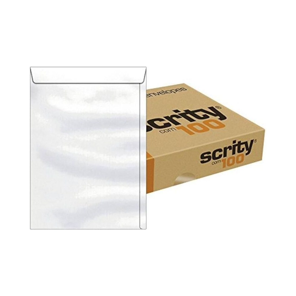 Envelope Saco 176x250 Scrity Branco 100 Unidades