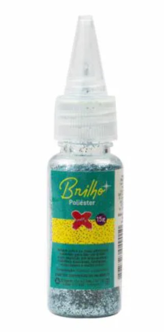 Glitter Poliéster Azul Celeste 15g – Make+