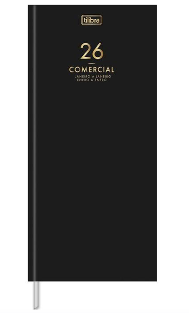 Agenda 2026 Comercial Capa Dura Costurada 208 fls. 123 mm x 275 mm - Tilibra