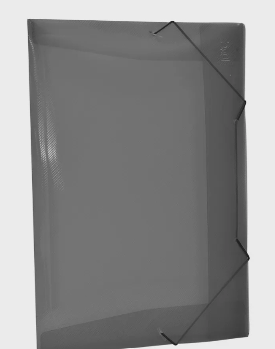 Pasta com Aba Ofício Soft Polibras Fumê 235mm x 335mm