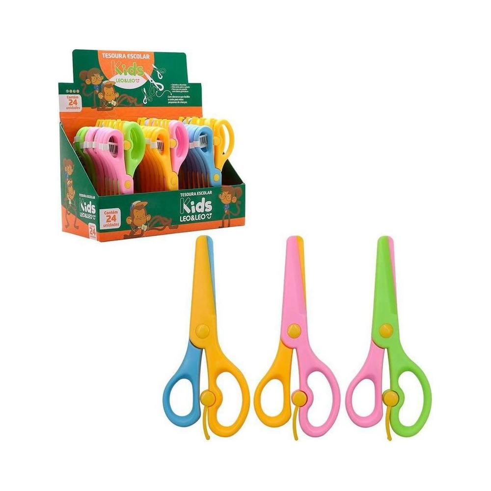 Tesoura Escolar Kids Leonora