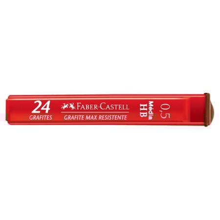 Grafite 0.5mm HB Faber-Castell 24 minas