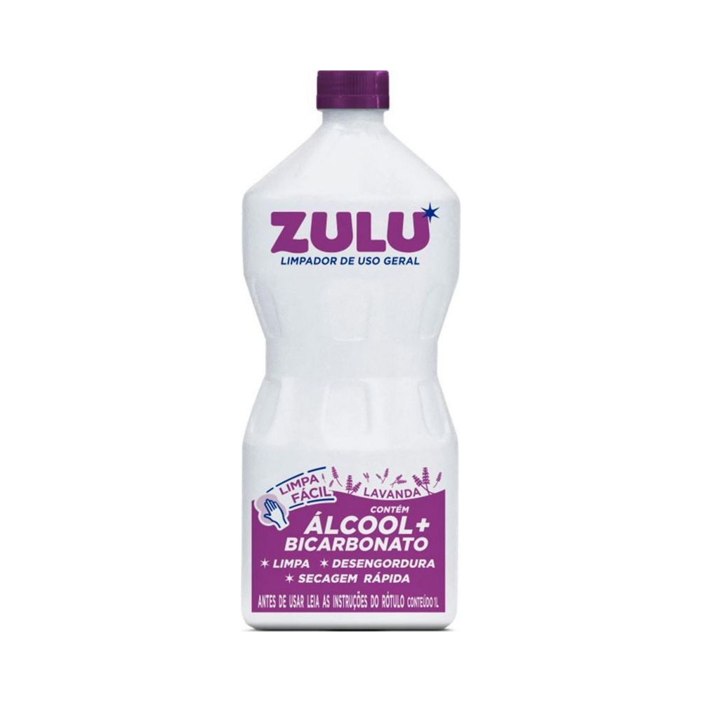 &Aacute;lcool Zulu Lavanda com Bicarbonato 1 l - Coala