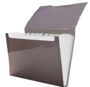 Pasta Sanfonada A4 12 Divis&oacute;rias Fum&ecirc;